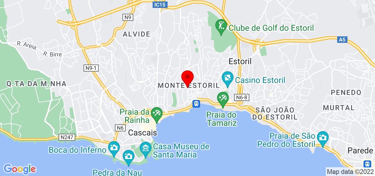 Neto Cury - Lisboa - Cascais - Mapa