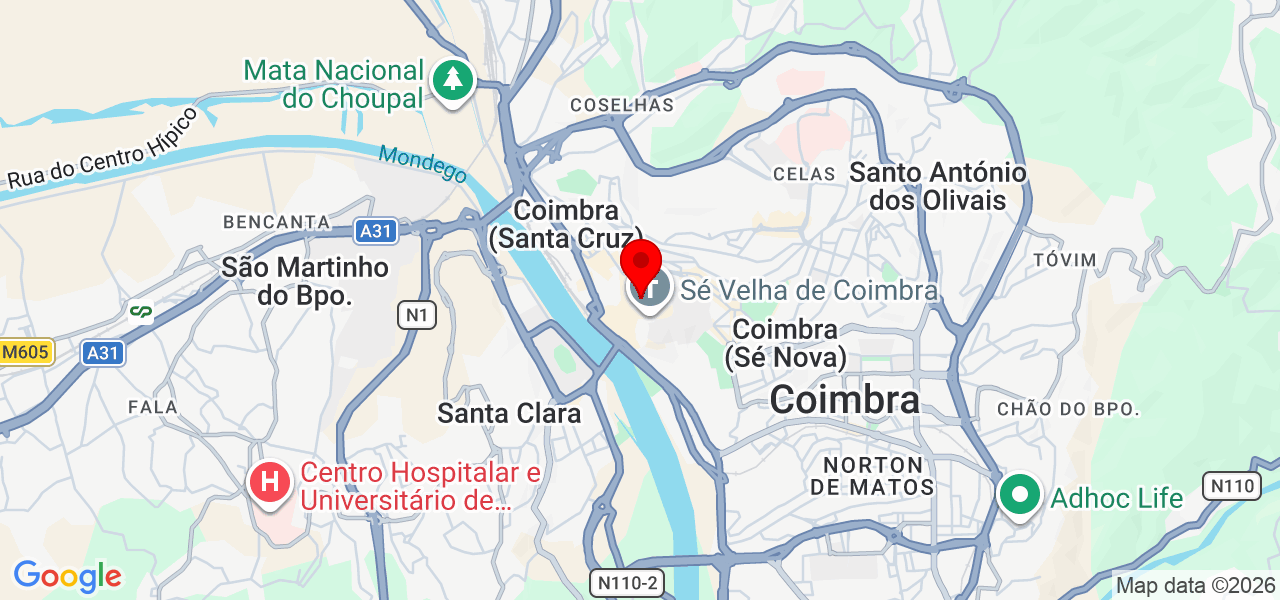 Daniel Falcão - Coimbra - Coimbra - Mapa