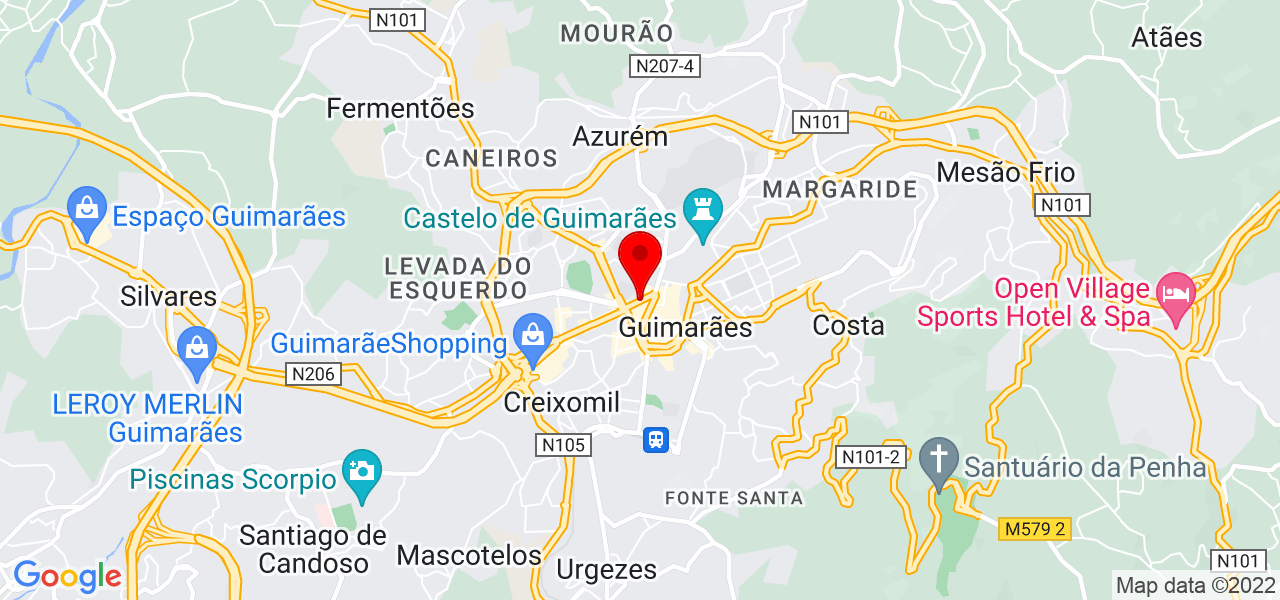 Daniel Costa - Braga - Guimarães - Mapa