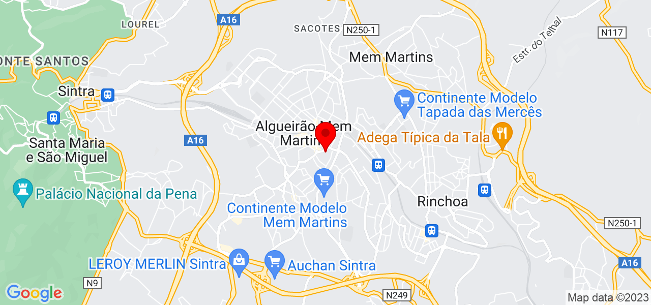 Elaine - Lisboa - Sintra - Mapa