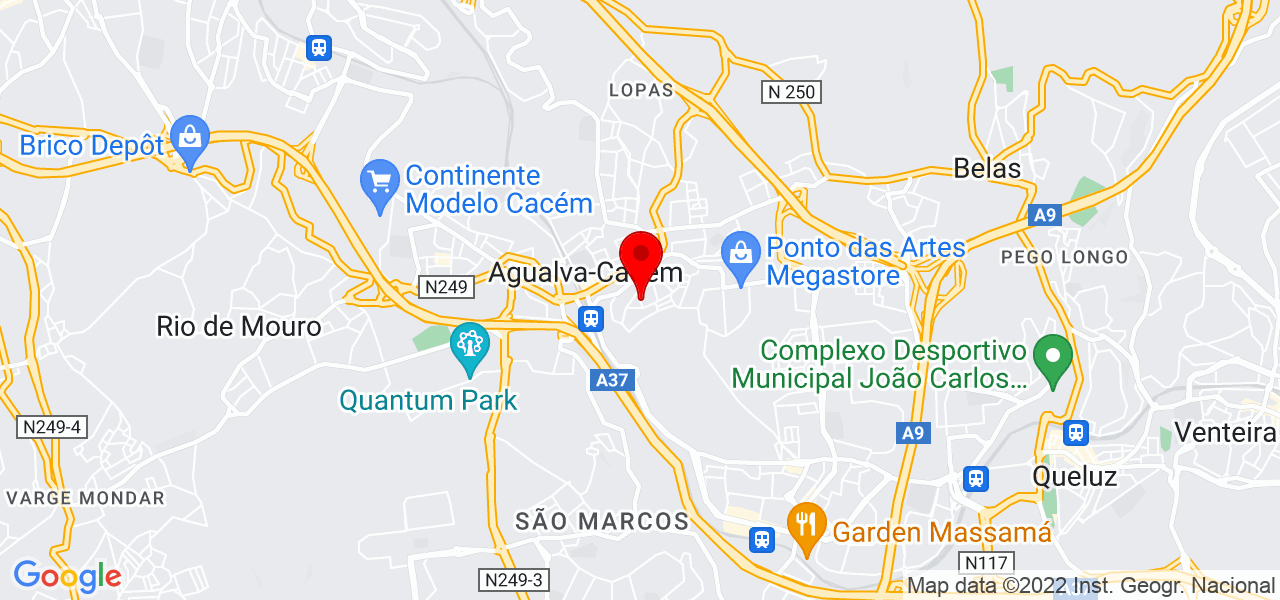 Santos Geral - Lisboa - Sintra - Mapa