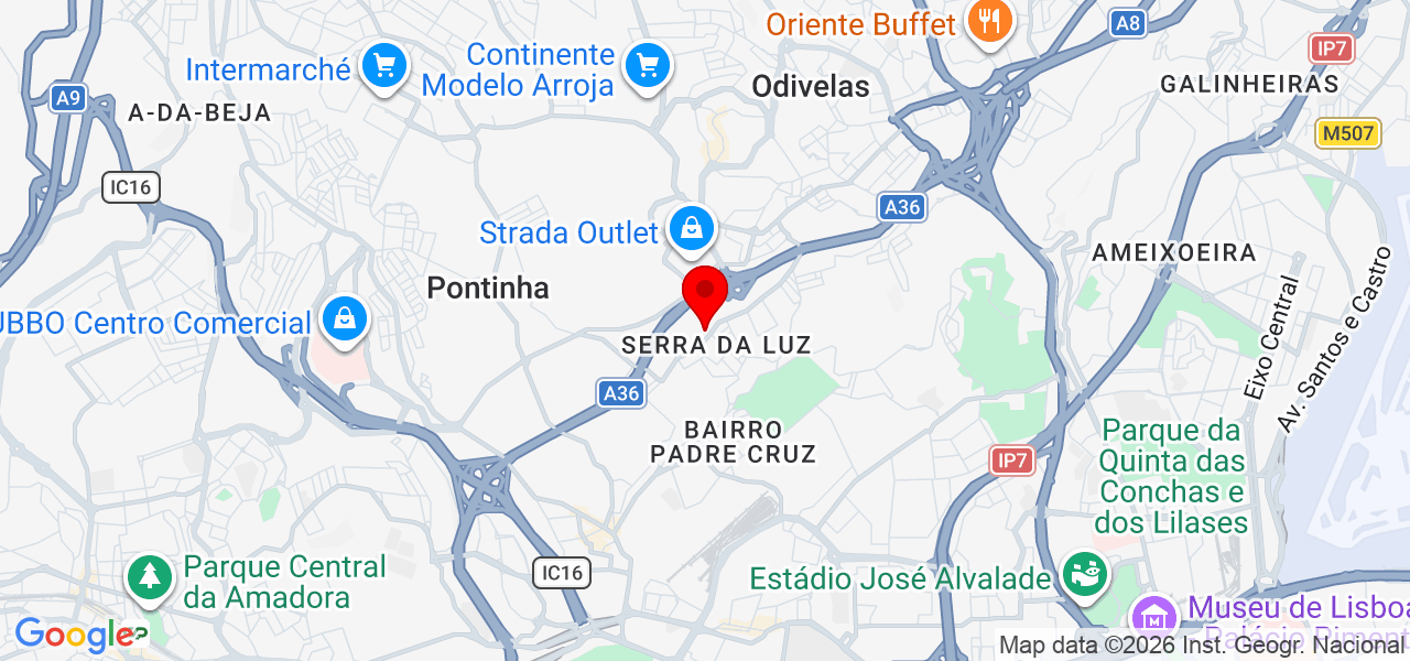 Naira Silva - Lisboa - Odivelas - Mapa
