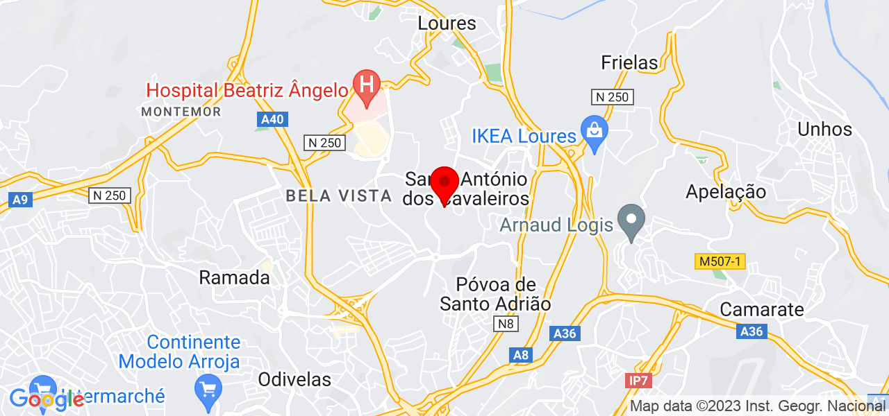 Jardins Lauar - Lisboa - Loures - Mapa