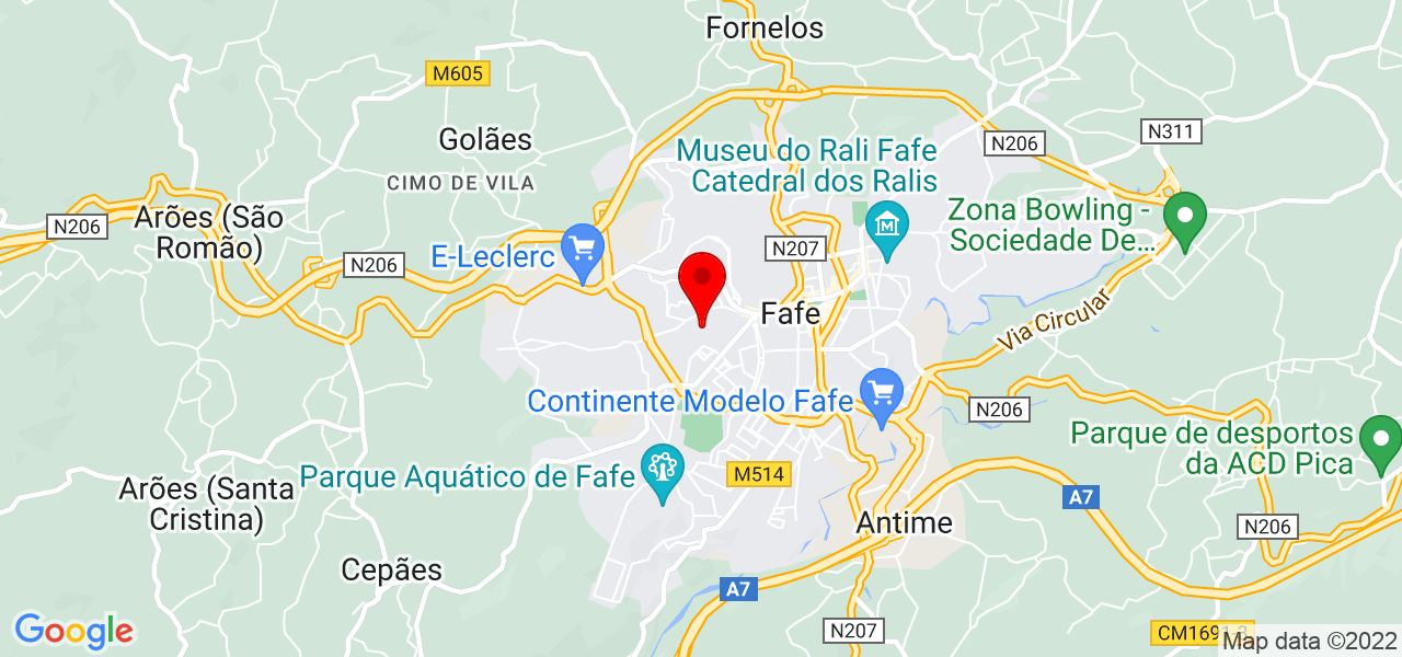 Mita - Braga - Fafe - Mapa