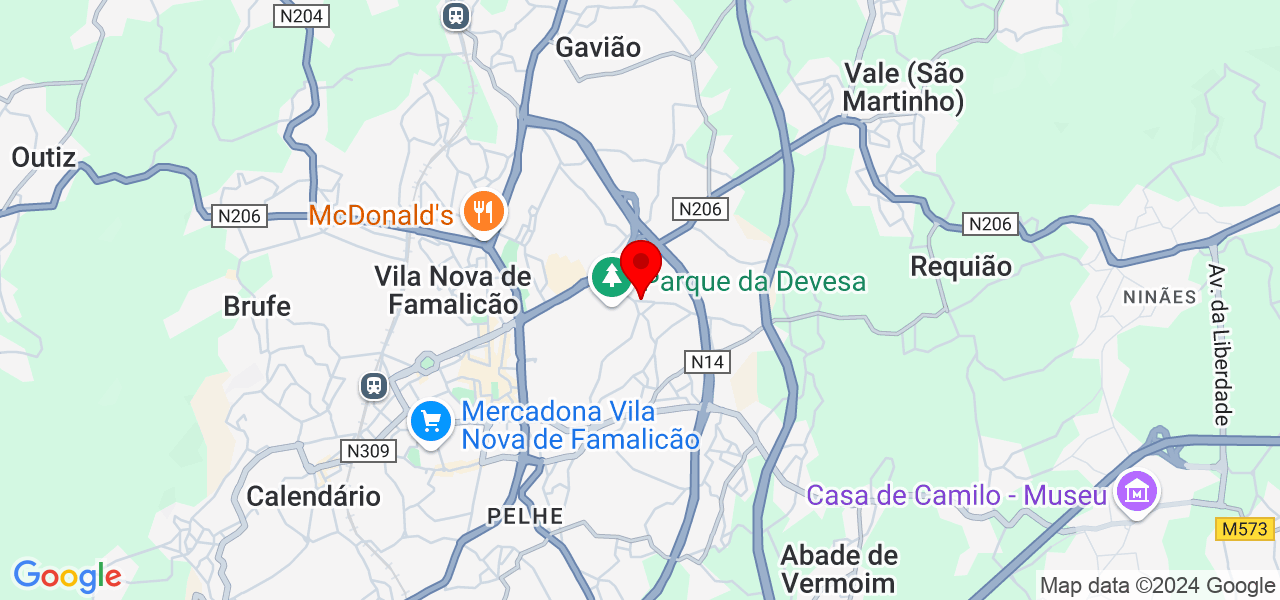 Daniela Santos - Braga - Vila Nova de Famalicão - Map