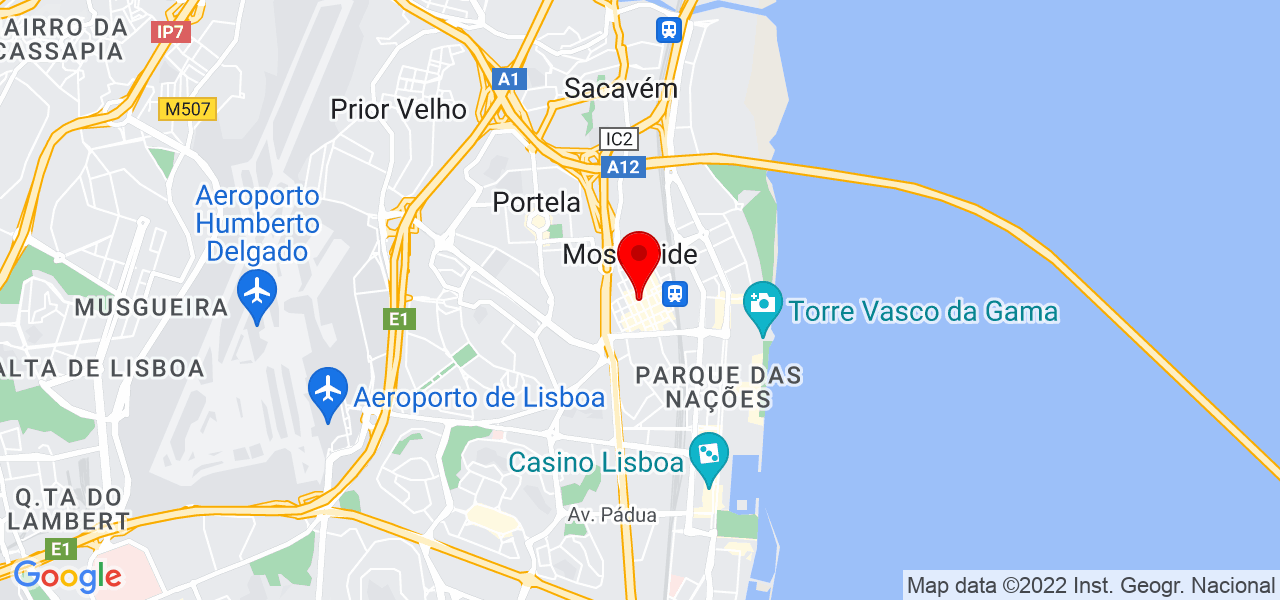 Vera Deodato Personal Trainer - Lisboa - Loures - Mapa