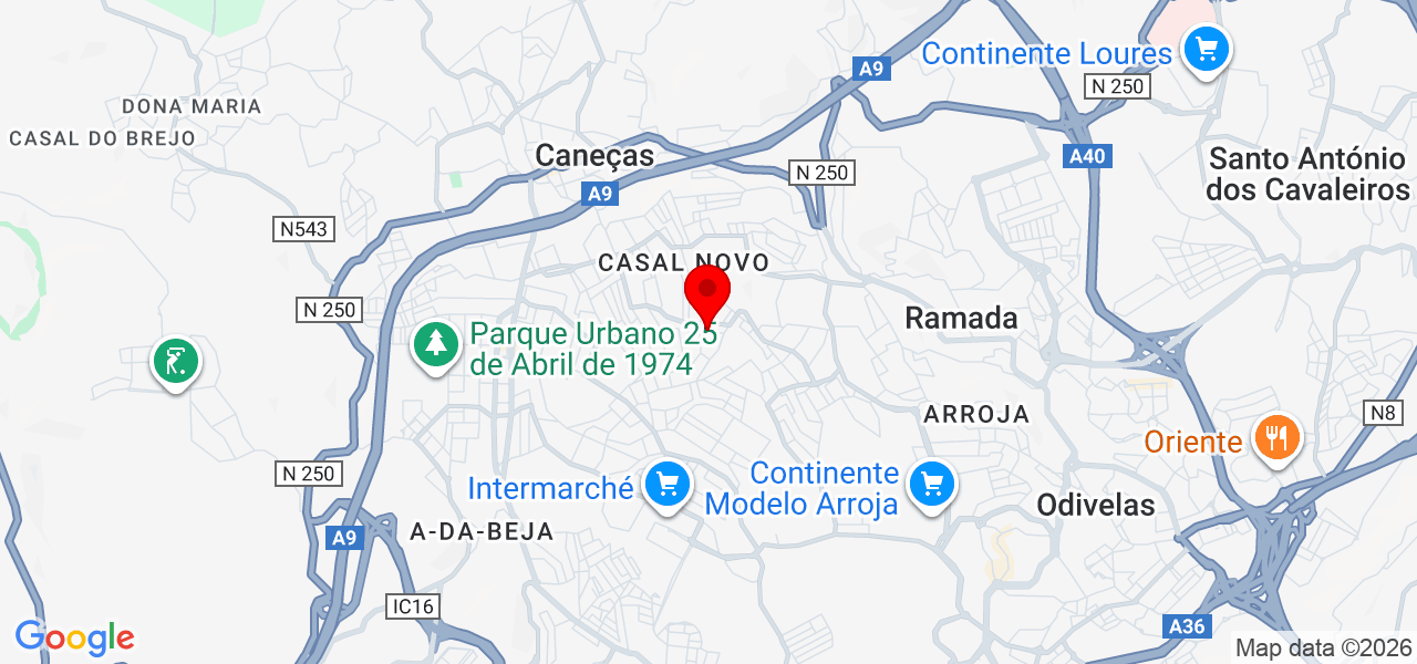 Rodrigo Luís - Lisboa - Odivelas - Mapa
