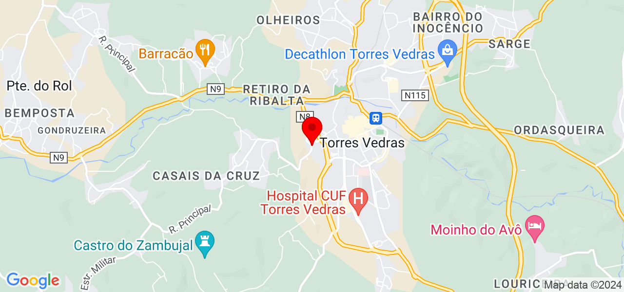 LUIZ ANTONIO - Lisboa - Torres Vedras - Mapa