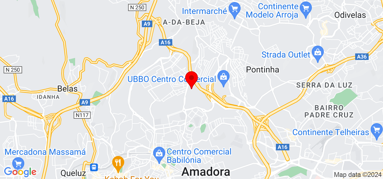 Ama - Lisboa - Amadora - Mapa