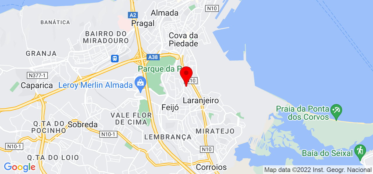 Vitor - Setúbal - Almada - Mapa