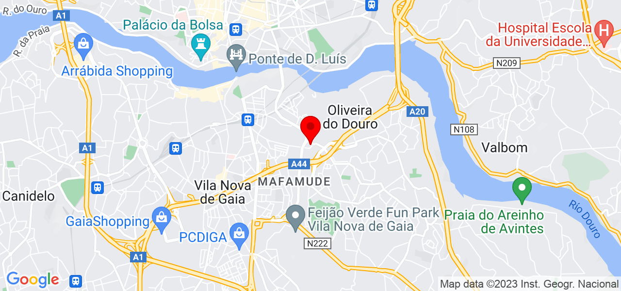 Roman - Porto - Vila Nova de Gaia - Mapa