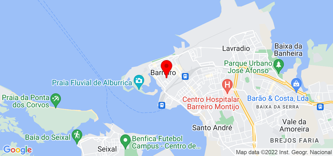 Rita Fontana - Setúbal - Barreiro - Mapa