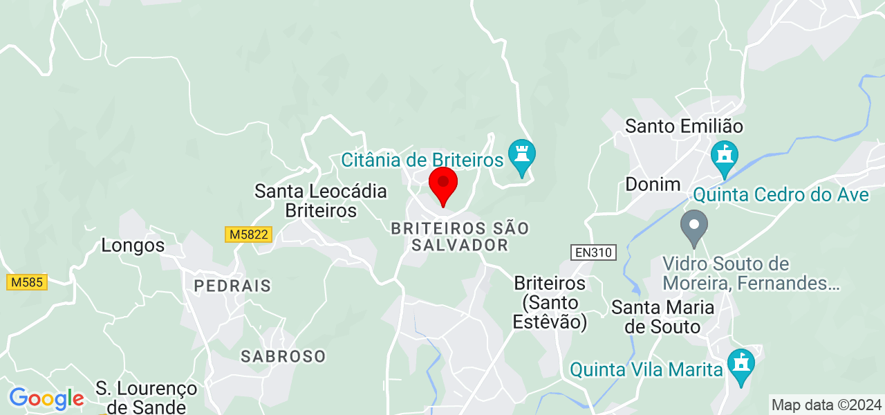 NoSiro - Braga - Guimarães - Mapa