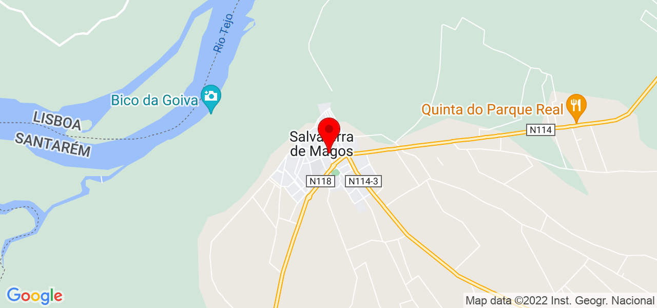 Nuno goncalves - Santarém - Salvaterra de Magos - Mapa