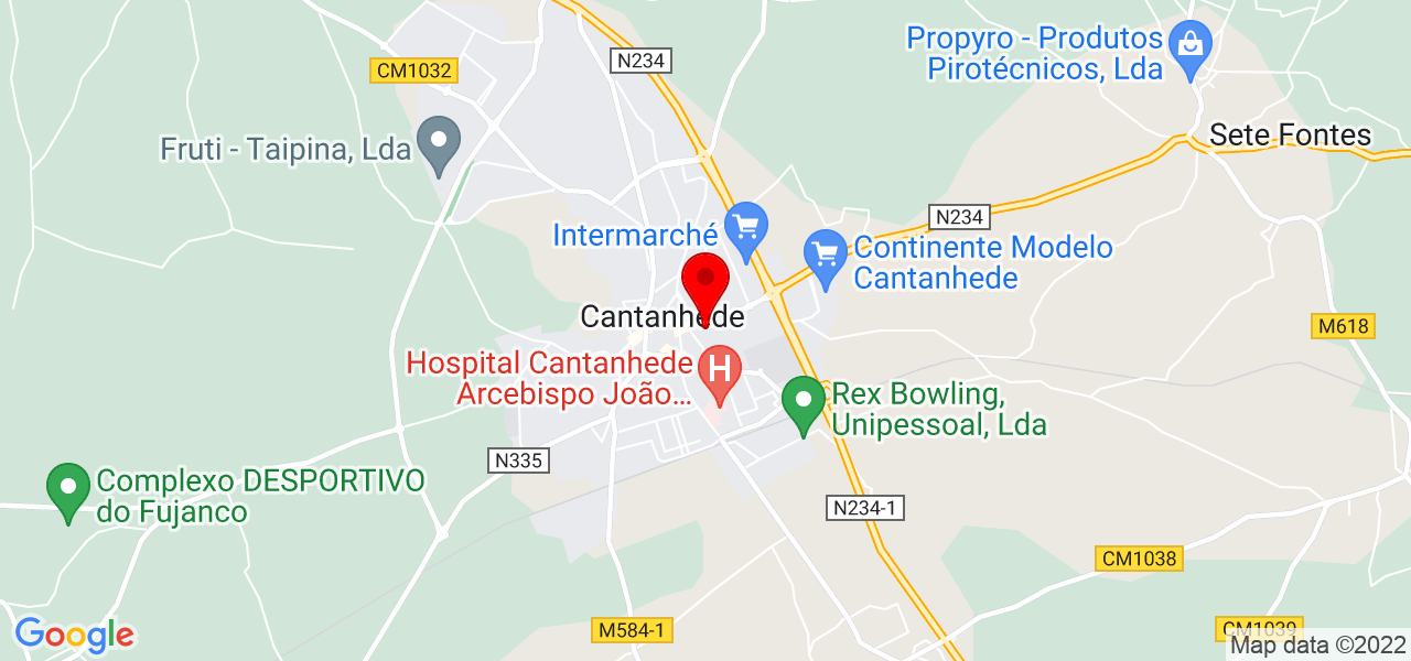 Odete Nascimento - Coimbra - Cantanhede - Map