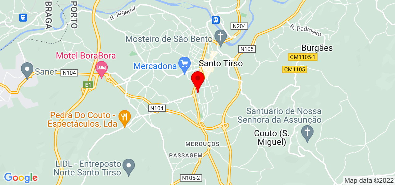 Michele Santos - Porto - Santo Tirso - Map