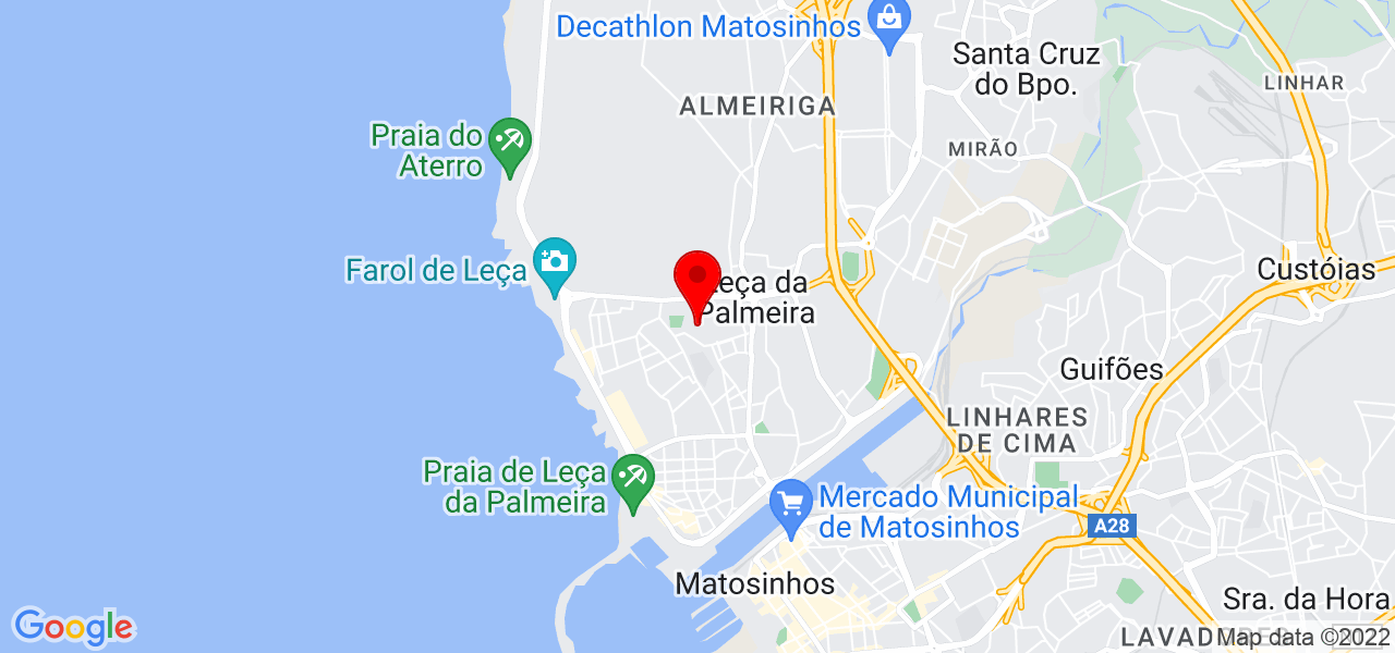 professor de m&uacute;sica (Piano, Bateria, percuss&otilde;es) - Porto - Matosinhos - Mapa