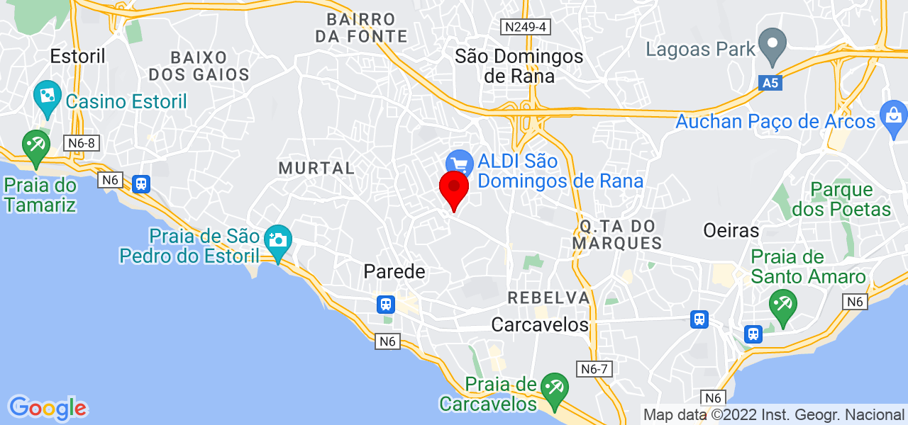 Artur Santos - Lisboa - Cascais - Mapa
