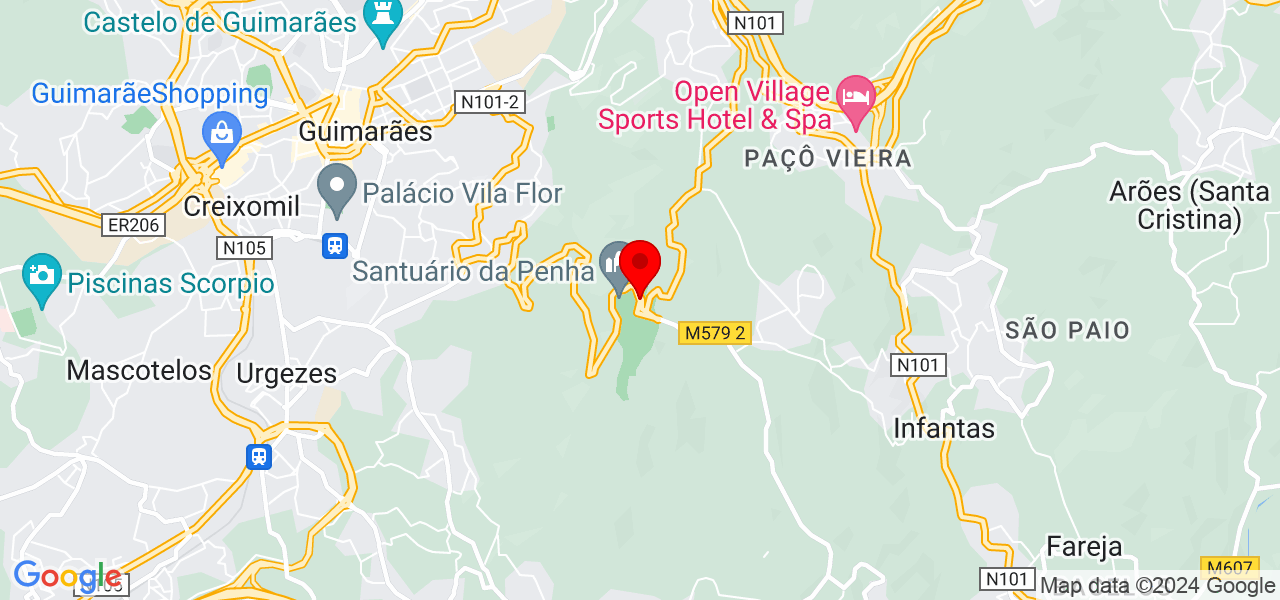 Greiciane - Braga - Guimarães - Map