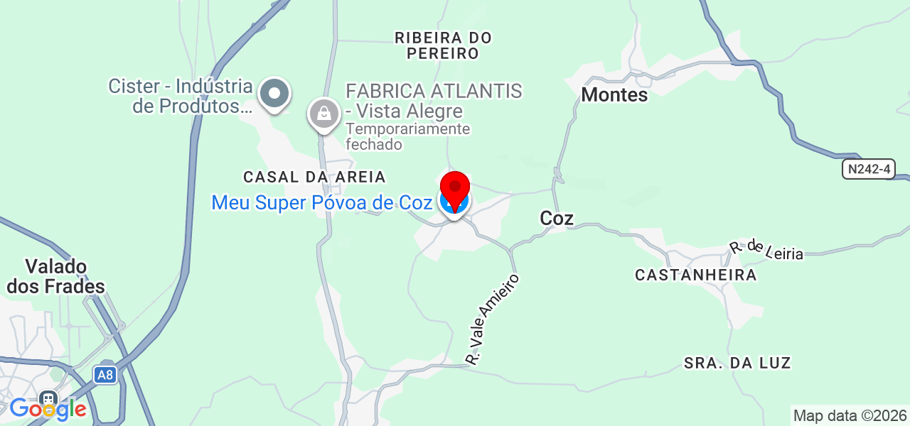 Vilson Cavalheiro - Leiria - Alcobaça - Mapa