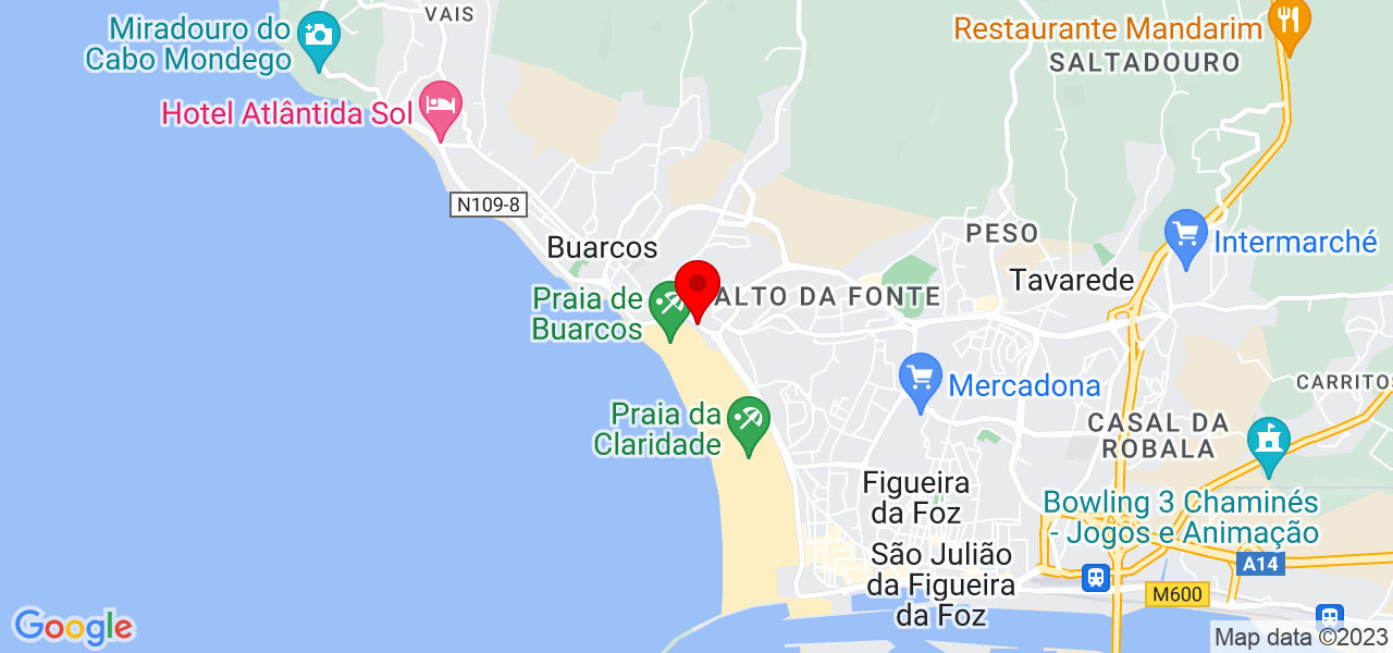 Matheus - Coimbra - Figueira da Foz - Mapa