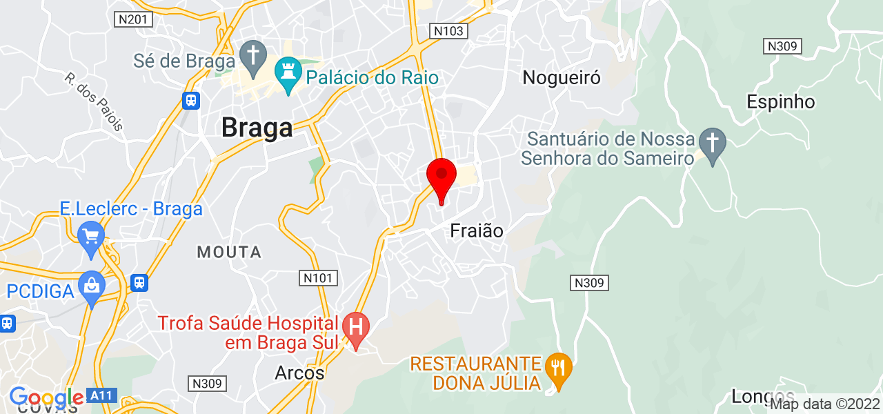 Roney Soares - Braga - Braga - Mapa