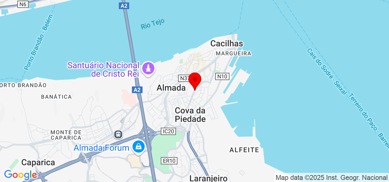 Wedson Ribeiro - Setúbal - Almada - Map
