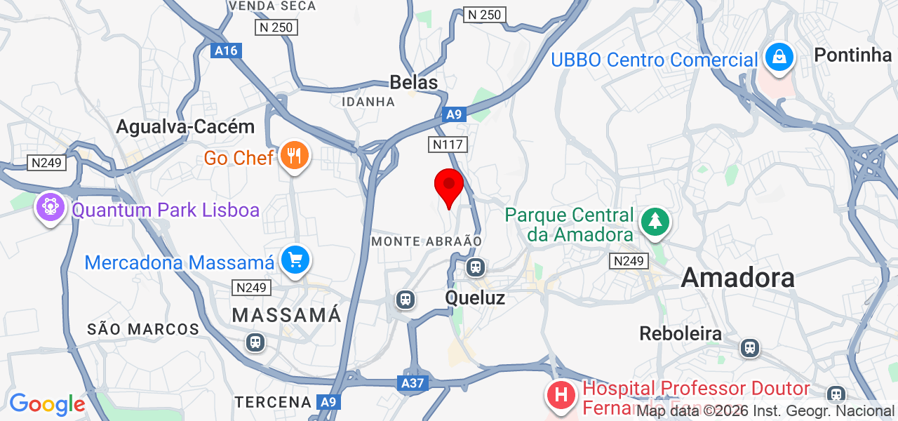 Chef David Rodrigues - Lisboa - Sintra - Mapa