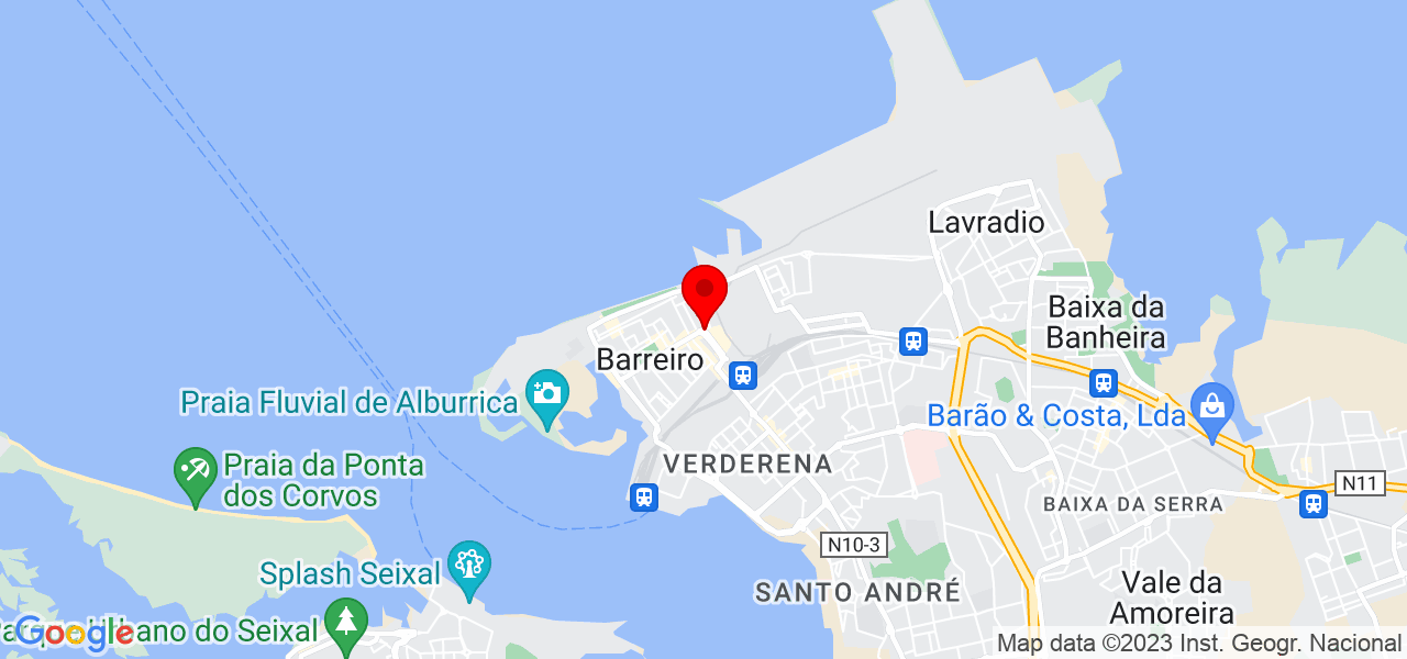 Alexander - Setúbal - Barreiro - Mapa