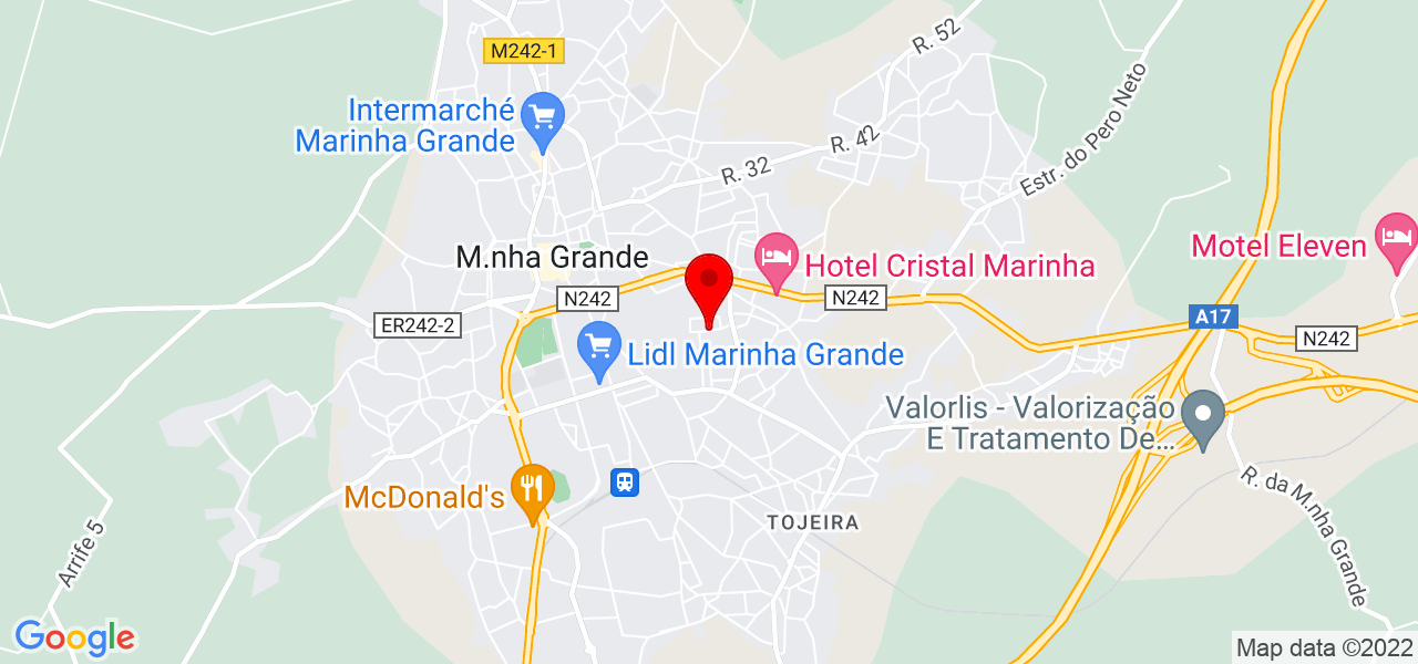 Joana Pinto - Leiria - Marinha Grande - Mapa