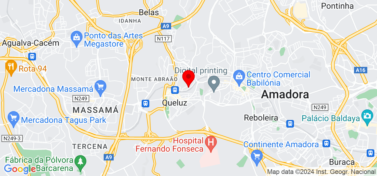Constru&ccedil;&atilde;o Real - Lisboa - Sintra - Mapa