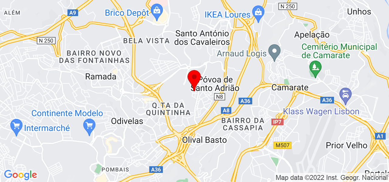 Habito purificante - Lisboa - Odivelas - Mapa