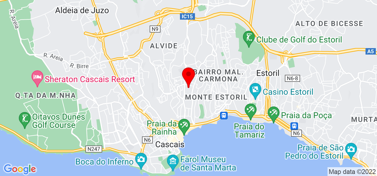 J.P.CarminhoJardins - Lisboa - Cascais - Mapa