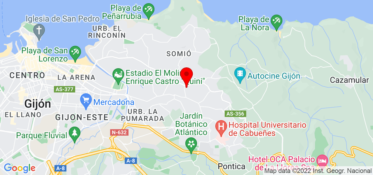 Vanessa - Principado de Asturias - Gijón - Mapa