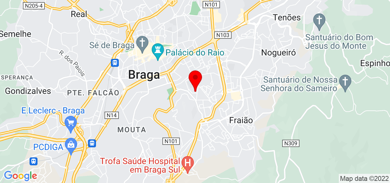 Ana Lucia Barros - Braga - Braga - Mapa