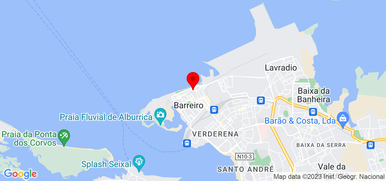 Josu&eacute; Neves - Setúbal - Barreiro - Mapa