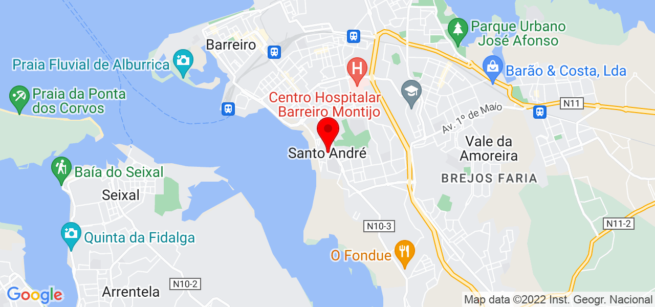 Paula Simone - Setúbal - Barreiro - Mapa
