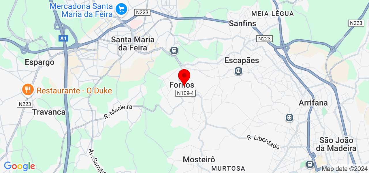 Rafael - Aveiro - Santa Maria da Feira - Mapa