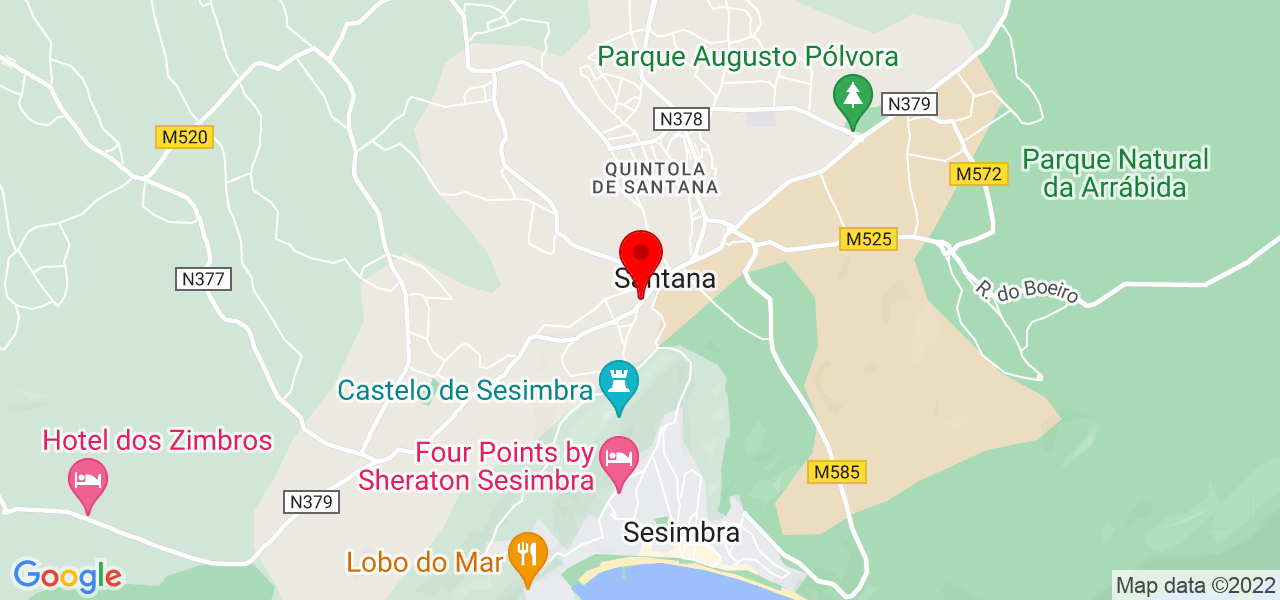 Ercelinda - Setúbal - Sesimbra - Mapa