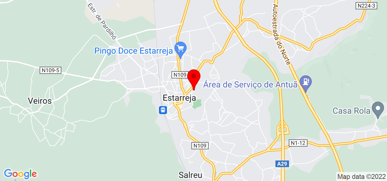 PortoMetal - Aveiro - Estarreja - Mapa