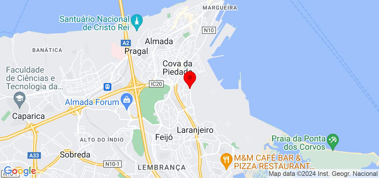 Alexandre - Setúbal - Almada - Mapa