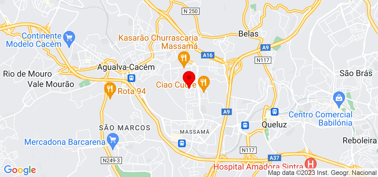 DS Serviços - Lisboa - Sintra - Karte
