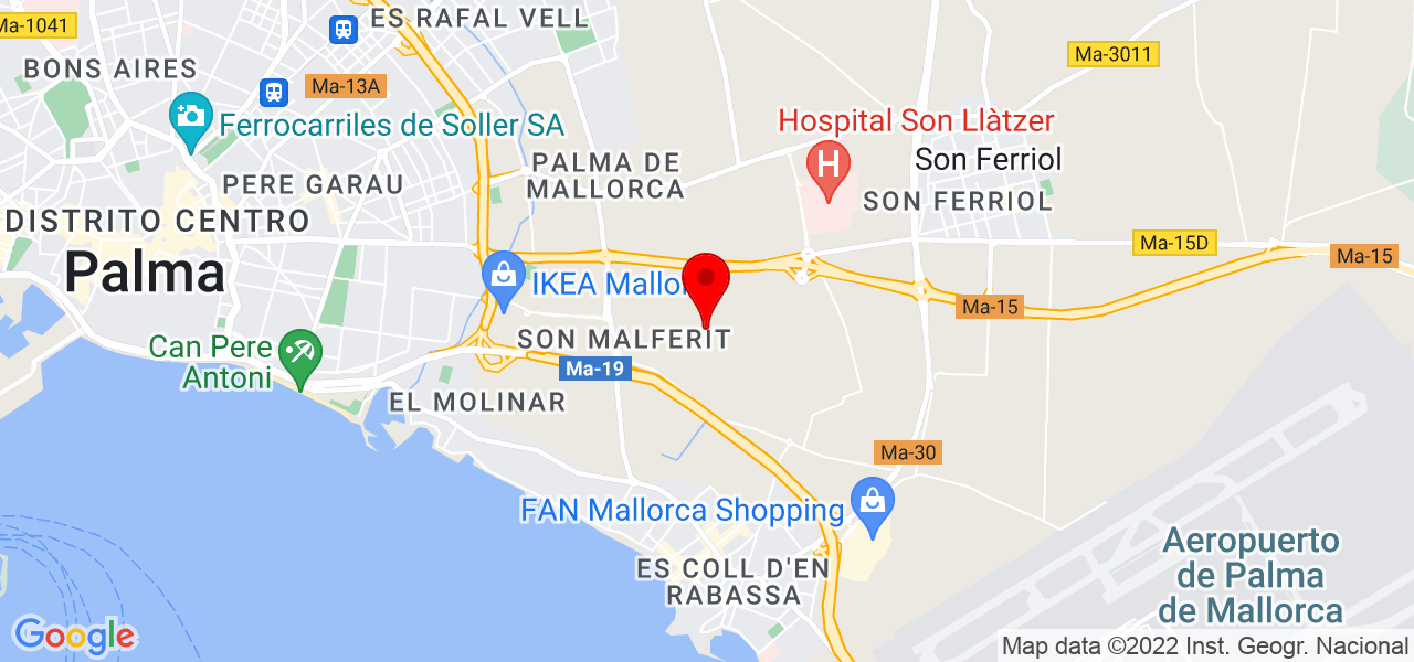 VIDA SANA, SANA VIDA - Islas Baleares - Palma de Mallorca - Mapa