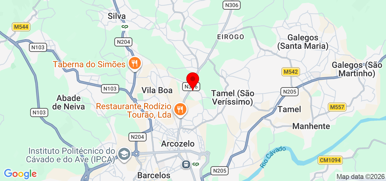 Torres Altas constru&ccedil;&atilde;o e engenharia - Braga - Barcelos - Mapa