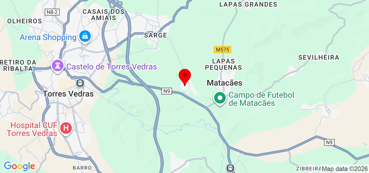 Roger Brito - Lisboa - Torres Vedras - Mapa