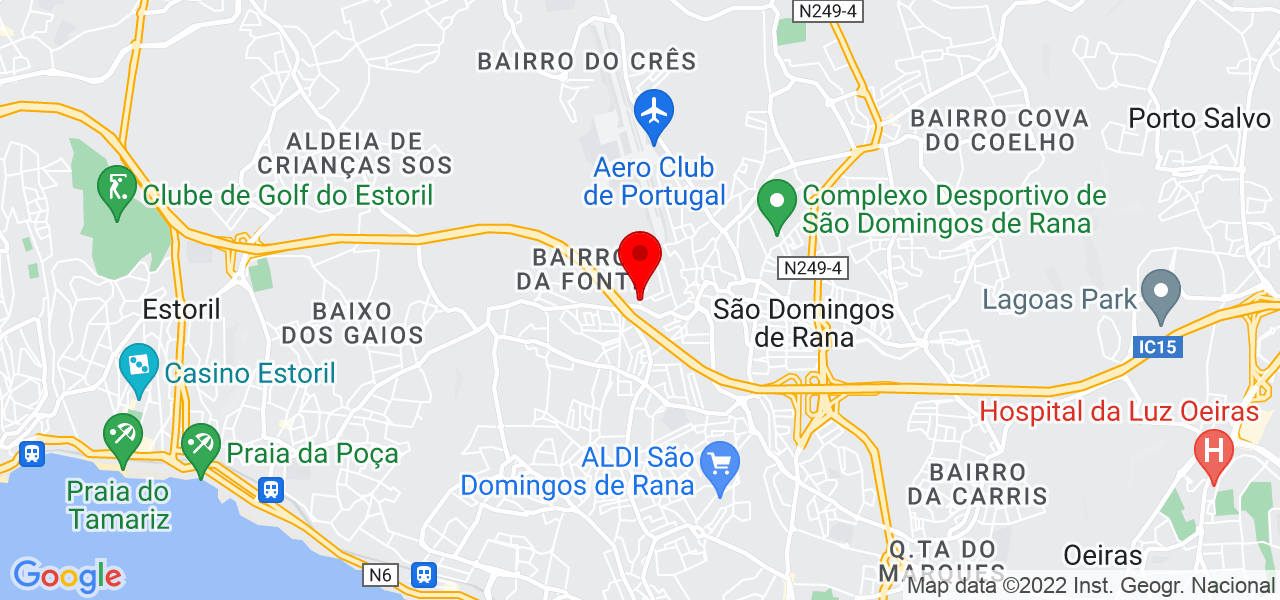 Ramalho Virg&iacute;lio - Lisboa - Cascais - Mapa