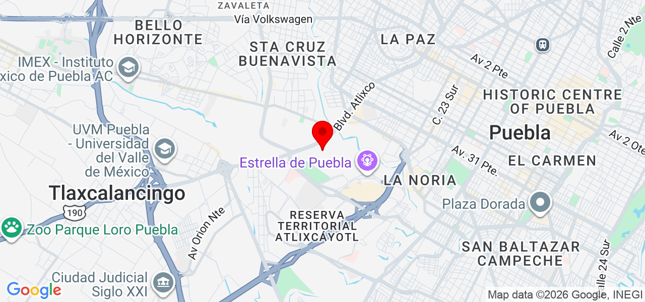 Luis Antonio Bautista Rodríguez - Puebla - Puebla - Mapa