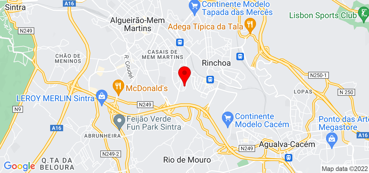 Disque soluções - Lisboa - Sintra - Carte