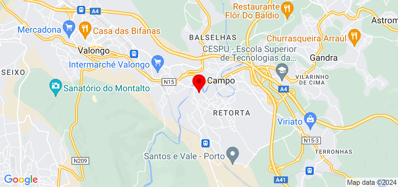 Clean Universe - Porto - Valongo - Mapa