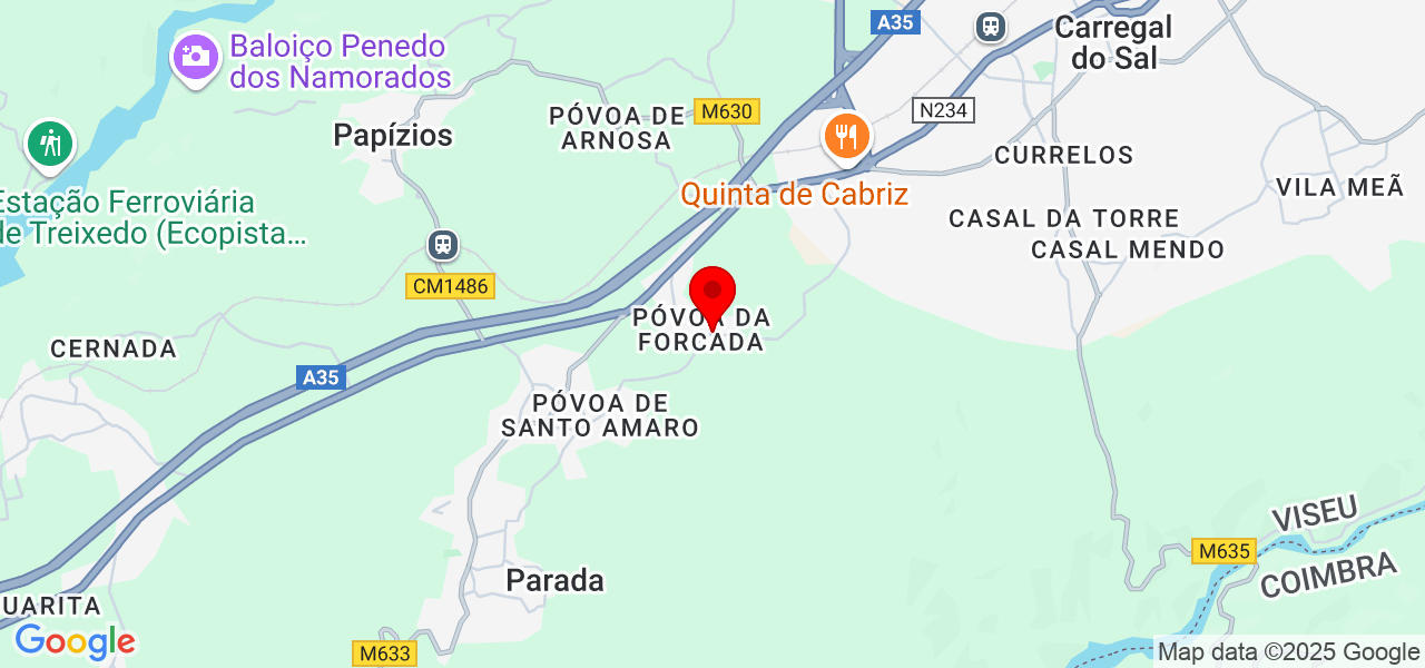 Berto Martins - Viseu - Carregal do Sal - Mapa